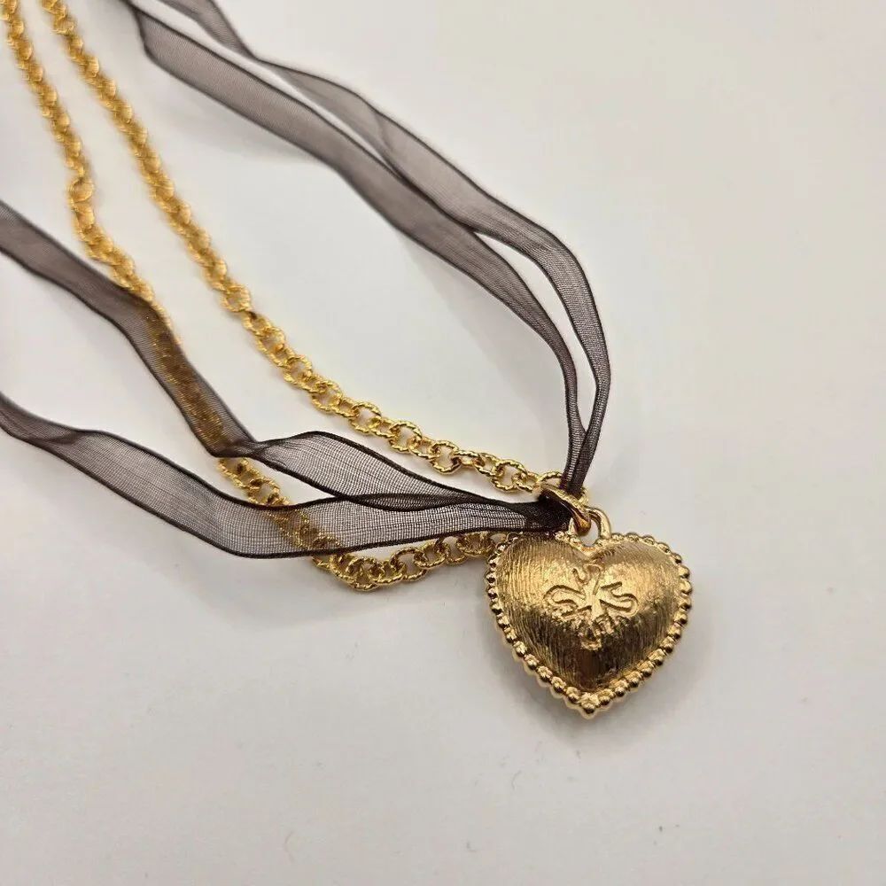 Vintage Vera Wang 14k Yellow Gold Over Sterling Silver 925 Brushed Vermeil Puffe